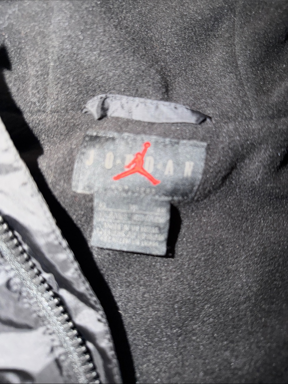 Jordan Black Jacket with White Jumpman and Sleeve Logo - Picture 2 of 5